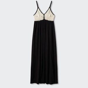 New Mango Crochet panel dress
